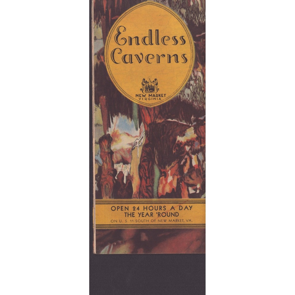 Vintage Endless Caverns New Market VA Cave Roadside Travel Brochure Pamphlet - Picture 2 of 3
